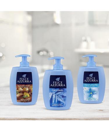 Felce Azzurra Amber And Argan Nourishing Essence Liquid Soap 10.14 Oz - Rich in Argan Extract - Gentle Cleansing for Hands and Face - Buy Online on SooperMarket.com
