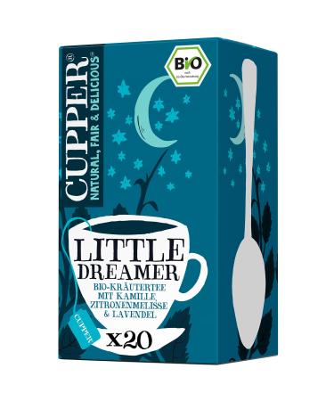 Cupper organic herbal tea with chamomile lemon balm and lavender 20 pieces 30 g Little Dreamer 20 pieces (1 pack)