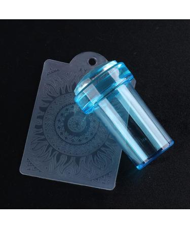 wirlsweal Nail Art Stamper Easy Storage Portable Reusable Nail Tool Stamp Seal for Fingernails Nail Tool Stamp Anti-dust for Female Transparent - Buy Online on SooperMarket.com