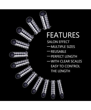 BNG 120 Pieces Nail Forms - Dual Full Cover Extension Moulds for Poly Nail Gel | Clear 6 - Buy Online on SooperMarket.com