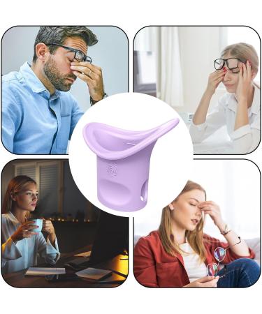 Eyewash Cups | Silicone Eye Washer Portable Cleaning Cup Soft Eye Cleaning Cup Eye Bath for Elderly Women Men Children Eye Cleansing Puchen Purple - Buy Online on SooperMarket.com