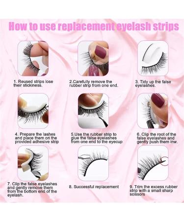 Glazy Boo False Eyelashes | Glazylash Reusable Adhesive Eyelashes | MacyMars Snap-On Lashes - 3pcs - Buy Online on SooperMarket.com