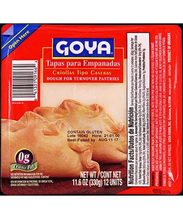 Goya Tapa Empanada Dough Shell, 11.6 Ounce -- 16 per case.