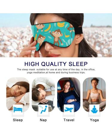 Haskirky Light Blocking Adjustable Eye Mask for Men and Women - Ideal for Travel, Yoga, Meditation, Office, and Deep Sleep - Buy Online on SooperMarket.com