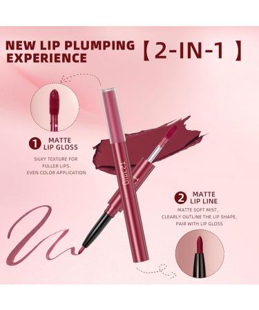 HERBENJOY Nude Lip Liner Set - Vegan & Cruelty-Free - Long-Lasting Matte Makeup for Precise Lip Definition (04#) - Buy Online on SooperMarket.com