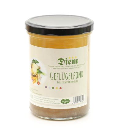 Diem - Chicken Broth with Root Vegetable Insert - Chicken Stock - Made of Chicken Meat and Root Vegetables - Capacity 400g - in Resealable Jar