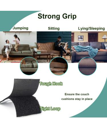 TEUVO Couch Cushion Non Slip Pads to Keep Couch Cushions from Sliding  Hook and Loop Tape with Adhesive for Smooth Surfaces  2m Long and 11cm Wide Tape with Adhesive 11 CM * 2M - Buy Online on SooperMarket.com