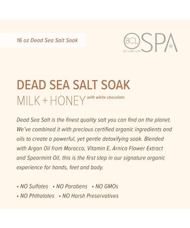 BCL Spa Bath Salt Milk + Honey - Dead Sea Salt Soak for Relaxation | International Shipping - Buy Online on SooperMarket.com