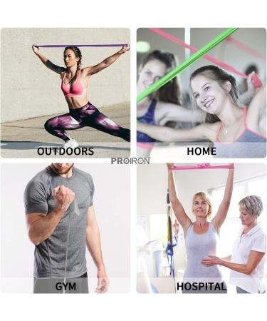 PROIRON Latex-Free Resistance Bands Set for Strength Training - Light, Medium, Heavy - Ideal for Yoga, Pilates, and Home Gym Workouts - Buy Online on SooperMarket.com