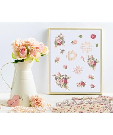 Whaline Spring Pattern Paper - 24 Sheets Double-Sided Rose Floral Scrapbook Paper for Card Making and Scrapbook Photo Album - 30 x 30cm - Buy Online on SooperMarket.com