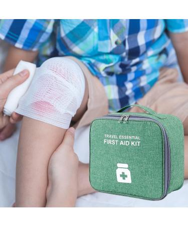 Buy Vavicrap Medication Bag - 2-Piece Portable Waterproof Travel Pharmacy Storage | Large & Small First Aid Bags for Home & Travel in Green - Buy Online on SooperMarket.com