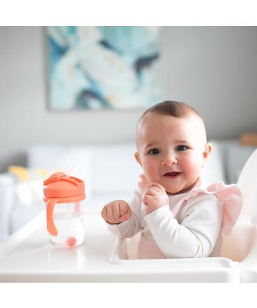 Dr. Brown's Milestones Baby's First Straw Cup Sippy Cup 6m+ Coral 9oz BPA Free - Buy Online on SooperMarket.com
