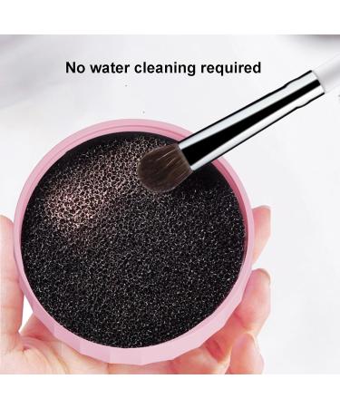 Wontool Makeup Brush Cleaning Mat | Silicone 4 in 1 Cleaning Bowl and Mat Portable Washing Tool Cosmetic Brush Cleaner for Easy Cleaning Pink - Buy Online on SooperMarket.com