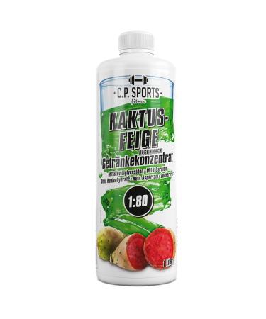 C.P.Sports Sugar-Free Concentrate 1:80 (80L) | L-Carnitine & Vitamins Fitness Drink Syrup with Dosing Pump - 1L Cactus Flavor - Buy Online on SooperMarket.com