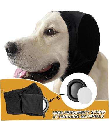 Veesper Dog Ear Pain Noise Protection Headphones Soothing Ear Muffs for Dogs during Fireworks & Loud Sounds | Wopfwick Wrap with Cordfix - Buy Online on SooperMarket.com