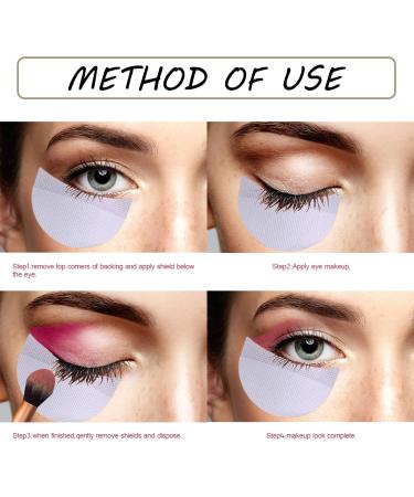 TULOBI 200 Pcs Eyeshadow Shields - Professional Lint-Free Under Eye Pads for Makeup Residue Prevention (Pack of 1) - Buy Online on SooperMarket.com
