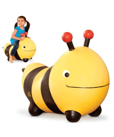 B. Toys Hull Bee With Hand pump - 49cm inflatable yellow gel bouncy ball in animal form for children from 18 months game set (3 parts) yellow unit size