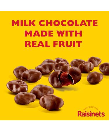 Raisinets Milk Chocolate Covered California Raisins Movie Theater Reclosable Bag - 8 Oz 8 Pack - Buy Online on SooperMarket.com