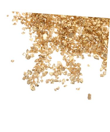 minkissy 1 Glass Chip Glass Fillers DIY Accessories Nail Accessories Rhinestones Epoxy Irregular Glass Shiny Nail Glitter Nail Art Accessories Nail Art Fillers Charm Gravel Jewelry Drill 0.5X0.3cm Golden