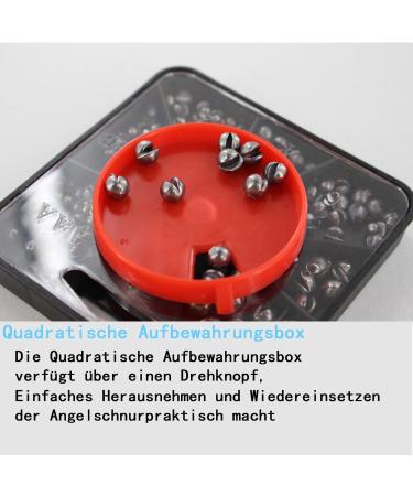 Premium Fishing Lye Set - 160 Lead Grain Weights with Storage Box | 7 Sizes for Versatile Angling | Removable Lead Shot for Optimal Performance - Buy Online on SooperMarket.com