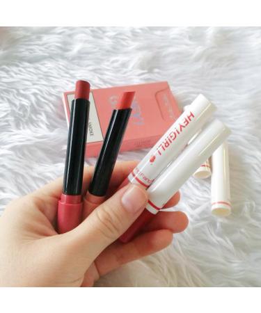 4Pcs Matte Lipstick Set - Retro Red Lip Tint & Balm | Long Lasting Waterproof Lip Makeup for Women & Girls - Buy Online on SooperMarket.com