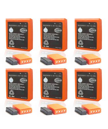 6 Pack 3.6V BA223030 HBC Remote Control Rechargeable Battery for Crane Remote Control 2100mAh