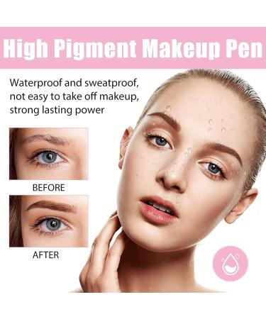 Lip Liner 4-in-1 Makeup Pen: Eyeliner, Highlighter, Eyebrow Pencil, Lip Liner - High Pigment & Portable Makeup Solution - Buy Online on SooperMarket.com