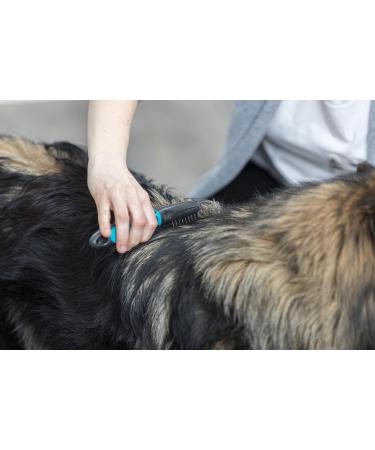 Trixie De-Matting Dog Comb With Bent Teeth 18 cm Black/Turquoise - Buy Online on SooperMarket.com