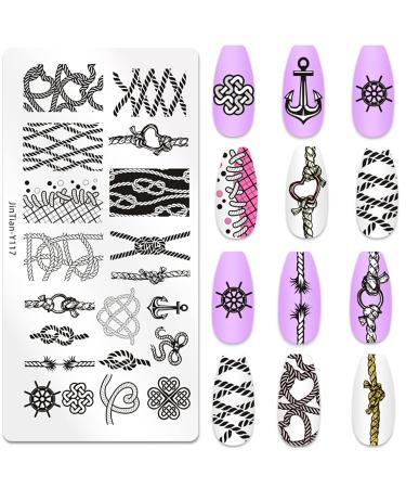 Niceneeded Starry Sky Nail Art Stamp Plates Set - 6 Animal Designs with Stamp & Scraper | Knot Style 2 - Perfect for Creative Nail Art - Buy Online on SooperMarket.com