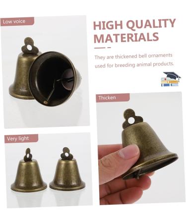 PopetPop 10-Pack Small Cow Bells - Anti-Theft Christmas Decorations for Pets Cattle & Sheep | Loud Iron Bell Accessories - Buy Online on SooperMarket.com