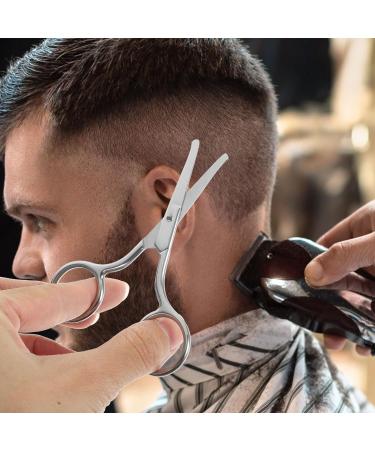 Buy Healvian Rounded Tip Grooming Scissors - Stainless Steel Facial Hair Safety Scissors for Men & Women | Perfect for Nose Eyebrows Moustache & Eyelashes - International Shipping Available - Buy Online on SooperMarket.com