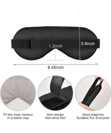 Adjustable Light Blocking Eye Mask for Travel, Yoga, and Deep Sleep - Light Grey - Buy Online on SooperMarket.com