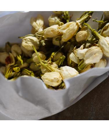LeyuSmart Premium Jasmine Flower Tea: Dried Jasmine Buds Herbal Loose Leaf Tea 50g - Buy Online on SooperMarket.com