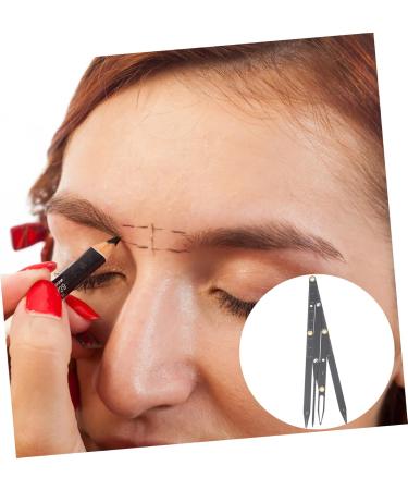 Mikinona Eyebrow Scale Mini Tools Makeup Tools Eyebrow Stencil Eyebrow Positioning Tool Balance Caliper Miss 1 count (Pack of 1) Black - Buy Online on SooperMarket.com