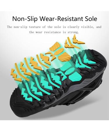 ASTERO Men's Lightweight Hiking Shoes - Size 41-46 - Black - Perfect for International Adventures - Buy Online on SooperMarket.com