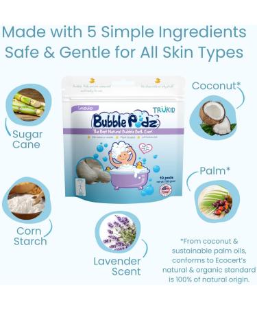 TruKid Bubble Podz Lavender Bubble Bath for Sensitive Skin - 10 Podz - Buy Online on SooperMarket.com