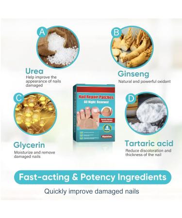 Nighttime Renewal Toe Nail Patches for Fungus - Fast & Effective Foot Care (16 Patches) - Buy Online on SooperMarket.com