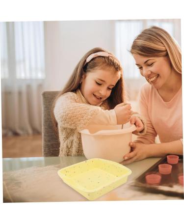 Zerodeko 1pc Cake Mold Silica Gel Jelly Ice Mold 26.5x24.5cm Yellow - Buy Online on SooperMarket.com