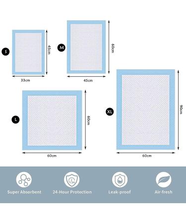 50 Count Dog Pee Pads Extra Large 23.6 x35.4 Inches X-Large Training Puppy Pee Pads Super Absorbent & Leak-Proof XL Disposable Pet Piddle Pad and Potty Pads for Dogs Puppies Doggie - Blue - Buy Online on SooperMarket.com