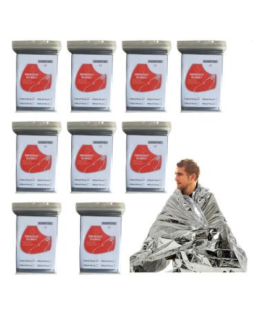 Baij rescue ceilings 9 pieces Multifunctional rescue film thermal blankets protective blankets for emergency survival first aid kit outdoor camping hiking safety ceiling emergency ceiling emergency film silver 9 pcs