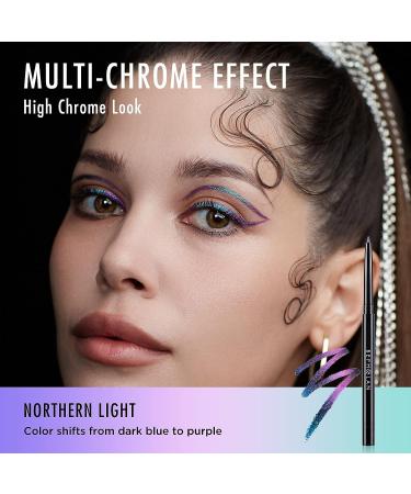 BEPHOLAN Purple Metallic Eyeliner Pencil | Long-Lasting 24h Waterproof Eyeliner Pen | Blue Purple Shifting Colors Glitter | Colored Eyeliner for All-Day Wear - Buy Online on SooperMarket.com