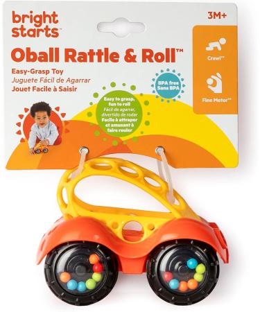 Buy Bright Starts Oball Toy Car - Rattle Motor Toy for Babies & Toddlers (3+ Months) - Random Color (Blue or Red) - Buy Online on SooperMarket.com