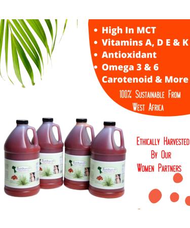 Juka's Organic Co. Red Palm Oil - 100% Organic, Authentic, Sustainable & All-Natural From Africa - 67.6 Fl OZ - Buy Online on SooperMarket.com