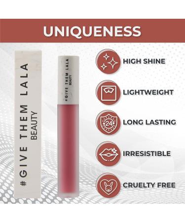 GIVE THEM LALA Lip Gloss - Full Coverage High Shine Tinted Makeup for Women - Long Lasting & Lightweight Hydrogloss Lip Color - Cruelty-Free Formula - Non-Sticky (I'M A LEGEND) - Buy Online on SooperMarket.com