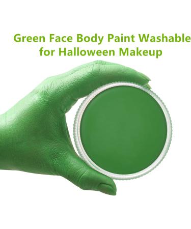 Go Ho Light Green Face & Body Paint Makeup - Professional Water-Based Creamy to Gel Palette for Cosplay, SFX, Costumes, Festivals - 25g - Buy Online on SooperMarket.com