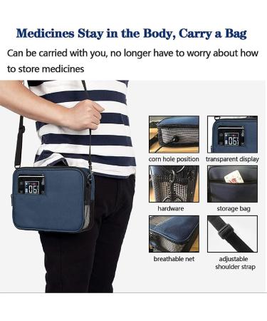 Insulin Cold Box Portable Insulin Cooler Box Medicine Refrigerator Thermostat Drug Reefer for Car/Travel/Home Car Small Refrigerator (21 5 cm * 15 cm * 6Cm) 3*Battery - Buy Online on SooperMarket.com