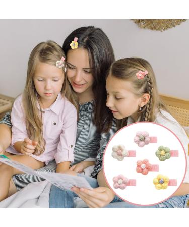 12pcs Sweet Flower Baby Hair Clips - Multi-Color Girl Hair Accessories - Buy Online on SooperMarket.com