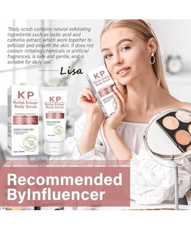 Natural Exfoliating Body Scrub for Keratosis Pilaris - Skin-Friendly Treatment for Strawberry Legs - Best Body Scrub for Women - Buy Online on SooperMarket.com