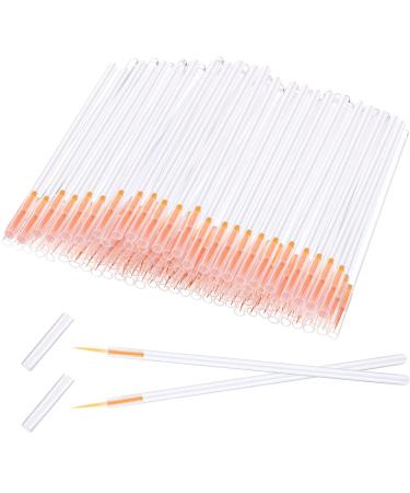 eBoot 100 Pack Disposable Eyeliner Brush Applicator Cosmetic Eye Wands Makeup Tool (Clear)