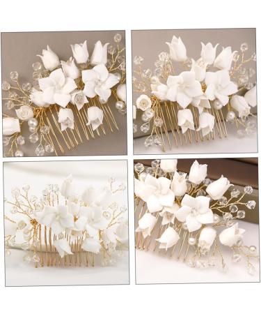 Mikinona Bridal Hair Comb Bridal Headpieces Bridal Hair Accessories Wedding Headpiece Hair Accessories for Women Wedding Hair Comb Flower Hair Accessories Headpiece for Women Comb Headpiece - Buy Online on SooperMarket.com